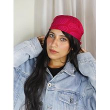 Soho Boho Studio Pink Bandhani Boho Bandana Head Scarf