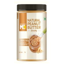 MuscleBlaze Natural Peanut Butter - Crunchy - Unsweetened