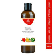 Natuur Sesame Hair Oil - Hibiscus & Curry Leaves