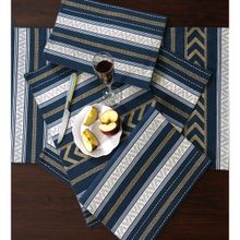 ODE & CLEO Cotton Table Mat Placemat for Dining Table Washable 6 Seater Mats Multi-Color