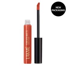 Lakme Forever Matte Liquid Lip Color, 16Hr Lipstick, Lightweight & Transferproof - Orange Tango
