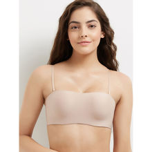 Wacoal Basic Mold Padded Wired Half Cup Strapless T-Shirt Bra - Beige