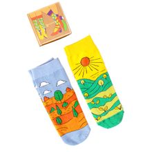 Thela Gaadi Multicolor Printed Socks (Pack of 2)
