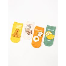 Thela Gaadi Multicolor Printed Socks (Pack of 4)
