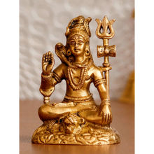 eCraftIndia Lord Shiva Idol Decorative Handcrafted Brass Figurine