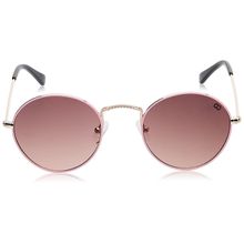 Gio Collection UV Protected Round Women Sunglasses - Gold Frame