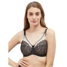 Wacoal Retro Chic Non-Padded Wired Full Coverage Full Support Everyday Comfort Bra - Black