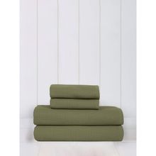 MULBERRY LIVING Waffle Comfort Bath & 2 Hand Towel