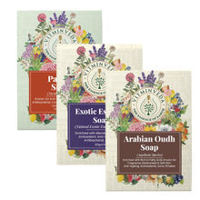 VITMINVEDA Natural Arabian Oudh, Exotic Essential And Parijat Soap Combo - Pack Of 3