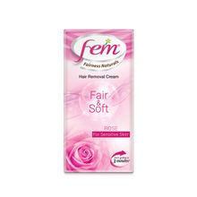 Fem Fair & Soft Rose Hair Removal Cream - Sensitive Skin