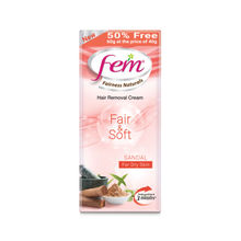 Fem Fairness Naturals Hair Removal Cream Fair and Soft Sandal - Dry Skin (40g + 50% Extra)