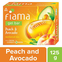 Fiama Peach & Avocado Gel Bar for Moisturized Skin, Skin Friendly PH, Soft & Happy Skin