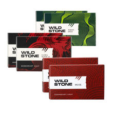 Wild Stone Ultra Sensual forest Spice & Musk Soap for Men - Pack of 6