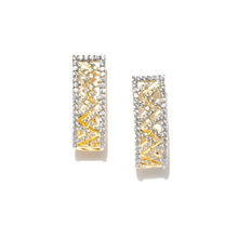 Crossroad Diamond Gold Plated Earrings
