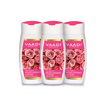 Vaadi Herbals Value Pack Of 3 Moisturising Lotion With Pink Rose Extract