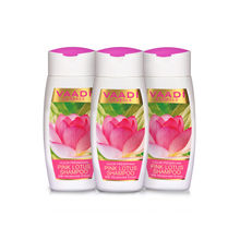 Vaadi Herbals Value Pack Of 3 Pink Lotus Shampoo With Honeysuckel Extract - Color Preserving