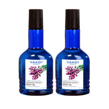 Vaadi Herbals Pack Of 2 Aromatherapy Body Oil With Lavender & Almond Oil