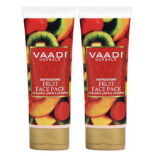 Vaadi Herbal Value Pack of 2 Refreshing Fruit Pack with Apple- Lemon & Cucumber