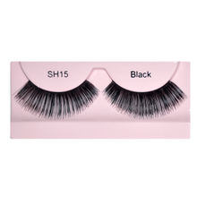GlamGals Stylish Black Soft, Thick, Reusable, Human Hair, False Eye Lashes.( SH15)