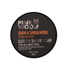 Pink Woolf Oudh & Sandalwood Luxury Shaving Soap for All Skin Types