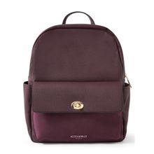 Accessorize London Women'S Faux Leather Bugundy Anna Backpack