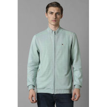 Louis Philippe Men Casual Light Blue Solid Sweatshirt