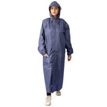 THE DRY CAPE Womens Seam Sealed Raincoat With Pouch - Navy Blue