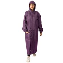 THE DRY CAPE Womens Seam Sealed Raincoat With Pouch - Purple