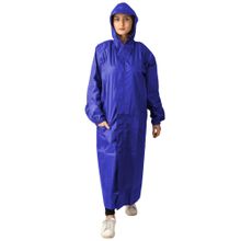 THE DRY CAPE Womens Seam Sealed Raincoat With Pouch - Blue