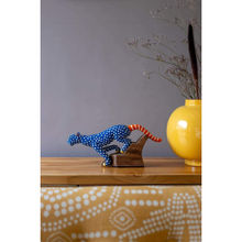 Freedom Tree Blue Panther Hand Painted Animal Figurine