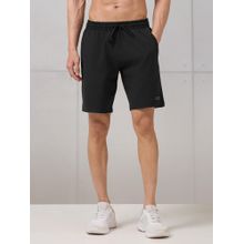 Technosport Men Black Solid Shorts