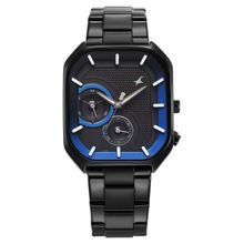 Fastrack Men Groove Black Dial Casual Watch (3321NM01) (M)