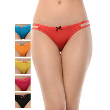 Leading Lady Pack Of 6 Pcs Double String Bikini - Multi-Color