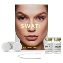Swati Cosmetics Coloured Contact Lenses Pearl 6 months Power 0.00