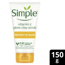 Simple Protect N Glow Vitamin C Glow Clay Scrub