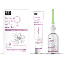 Sheneed Intimate Anti-Itch Combo - Wipes, Cream & Douche