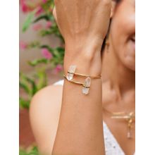 SOUL WORKS White Crystal Adjustable Bracelet