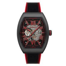 Earnshaw Supremacy Open Heart 20 Jewels Automatic Black Tonneau Dial Mens Watch - ES-8271-05