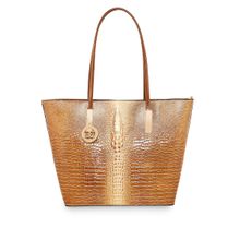 ESBEDA Tan Color Crocodile Textured Handbag for Women