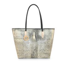 ESBEDA Beige Color Crocodile Textured Handbag for Women