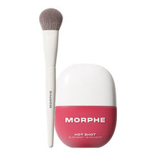 MORPHE M204 Blush Brush + Hot Shot Blush Drops Fireball