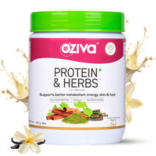 OZiva Protein & Herbs for Women with Multivitamins for Metabolism, Skin & Hair (Vanilla Almond)