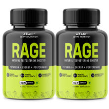 Azani Rage Testosterone Booster - Shilajit, Safed Musali Capsules - Pack Of 2