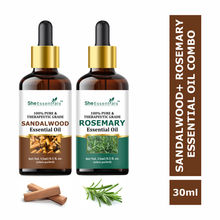 She Essentials Sandalwood Oil & Rosemary Essential Oil Combo - Hair & Skincare