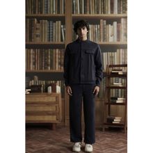 Muvazo Men Blue Full Sleeve Co-Ord Set