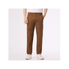 Pepe Jeans Men Mid Rise Straight Fit Brown Cargo
