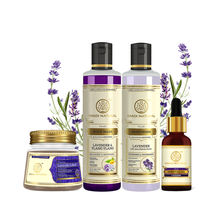 Khadi Natural Lavender Bath & Body Combo SLS & Paraben Free Removes Dead Skin Cells & Purify