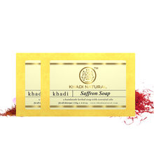 Khadi Natural Saffron Handmade Soap (Pack of 2)