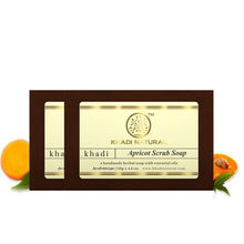 Khadi Natural Apricot Scrub Handmade Soap (Pack of 2)