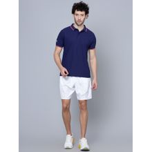 Shiv Naresh Navy Blue Polo T-Shirts Pique Knit Snp01I Navy